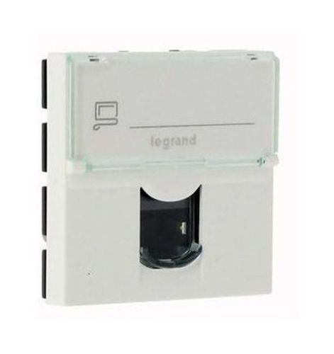 Розетка 1xRJ45 Cat.5 Legrand MOSAIC, белый