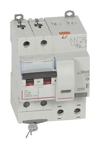 Дифавтомат Legrand DX³ 2P 25А (C) 10кА 30мА (AC)