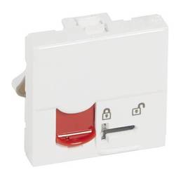 Розетка компьютерная RJ45 Cat.5 MOSAIC, белый